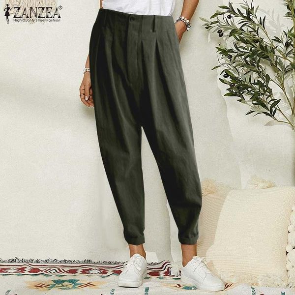 women's pants & capris women harem 2021 zanzea elegant cotton turnip solid elastic waist trousers female casual summer pantalon palazzo, Black;white
women's pants & capris women harem 2021 zanzea elegant cotton turnip solid elastic waist trousers female casual summer pantalon palazzo, Black;white