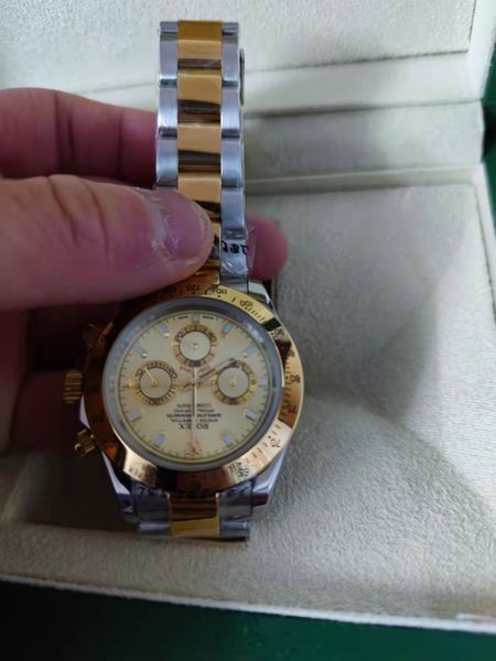 with original box stainless steel sapphire 116509 men's watch 40mm steel ring gold dial automatic mens watches no chronograph, Slivery;brown
with original box stainless steel sapphire 116509 men's watch 40mm steel ring gold dial automatic mens watches no chronograph, Slivery;brown