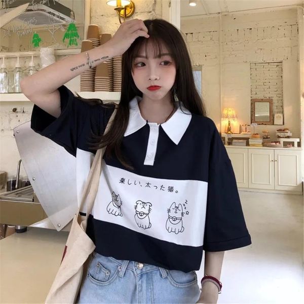 women's t-shirt kawaii summer shirt harajuku japan cute cat print t for girls hip hop punk loose student funny clothes, White
women's t-shirt kawaii summer shirt harajuku japan cute cat print t for girls hip hop punk loose student funny clothes, White