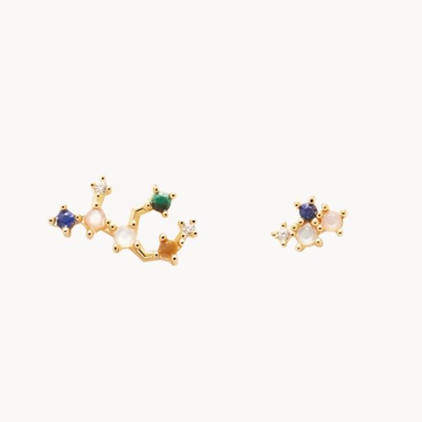 zodiac european and american simple stud retro small fresh 925 silver needle twelve constellation earrings female, Golden;silver
zodiac european and american simple stud retro small fresh 925 silver needle twelve constellation earrings female, Golden;silver