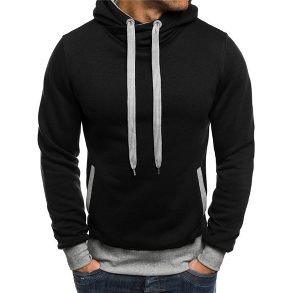 2021 new fashion patchwork solid black long sleeve men regular fit sweatshirt hoodies male pullover 8hhb
2021 new fashion patchwork solid black long sleeve men regular fit sweatshirt hoodies male pullover 8hhb