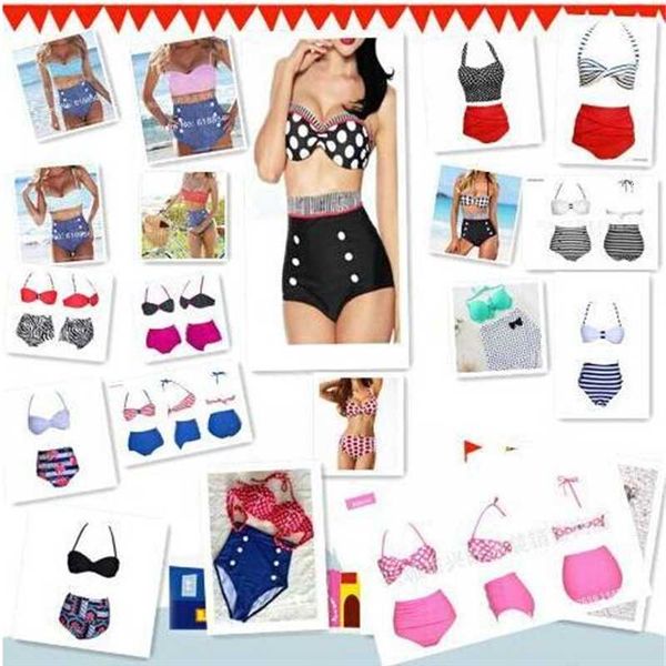 cutest design fashion quality retro swimsuit 19 swimwear vintage pin up high waist bikini set hh 1000set, White;black
cutest design fashion quality retro swimsuit 19 swimwear vintage pin up high waist bikini set hh 1000set, White;black