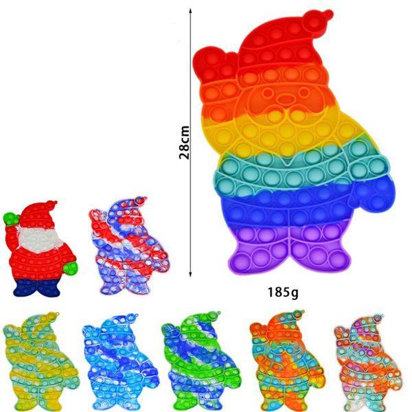 28cm fidget toys rainbow anti stress santa claus bubbles push sensory toy stress-reliever board games reusable squeeze kids xmas gifts
28cm fidget toys rainbow anti stress santa claus bubbles push sensory toy stress-reliever board games reusable squeeze kids xmas gifts