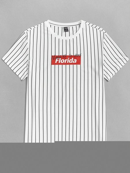 men letter graphic striped tee v6kd#, White;black
men letter graphic striped tee v6kd#, White;black