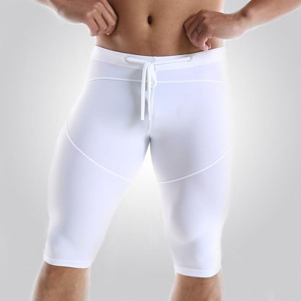men's quick dry sports leggings gym shorts soccer jogging compression tights running shorts, White;black
men's quick dry sports leggings gym shorts soccer jogging compression tights running shorts, White;black