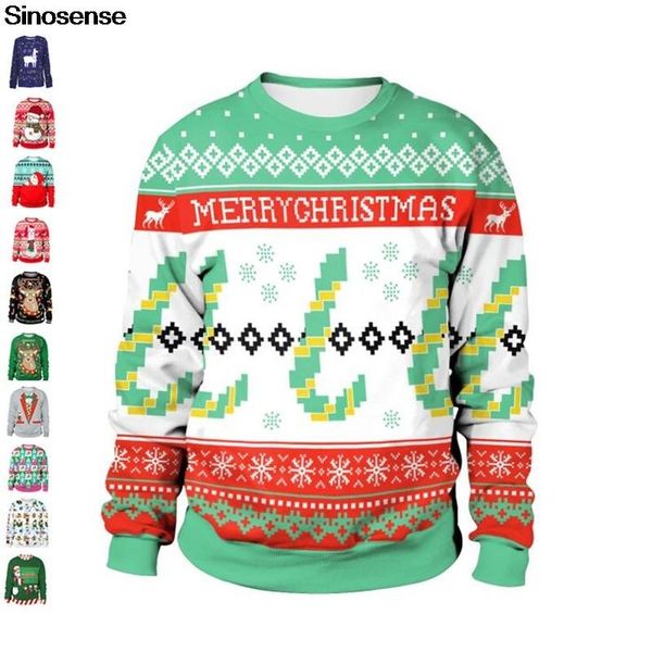 Men's Sweaters 3D Funny Printed Ugly Christmas Sweater Men Women Holiday Vocation Party Xmas Sweatshirt Couple Pullover Jumpers Tops, White;black
Men's Sweaters 3D Funny Printed Ugly Christmas Sweater Men Women Holiday Vocation Party Xmas Sweatshirt Couple Pullover Jumpers Tops, White;black