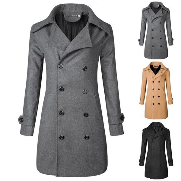 men's trench coats windbreak winter coat double breasted warm solid thicken slim fit jacket formal overcoat outwear men trenches, Tan;black
men's trench coats windbreak winter coat double breasted warm solid thicken slim fit jacket formal overcoat outwear men trenches, Tan;black