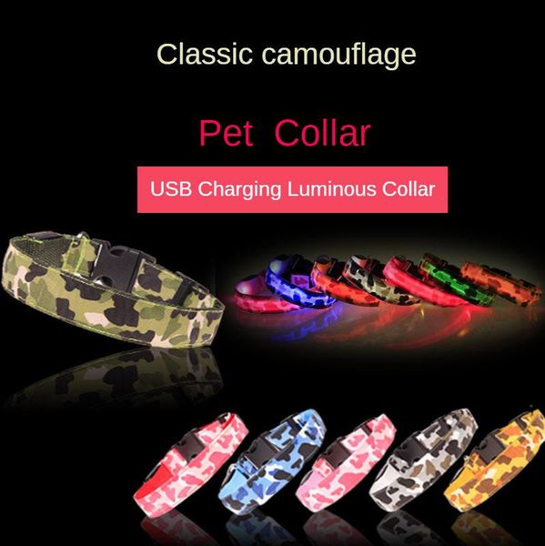 led camouflage dog collar pet dog collar night collars glowing rechargeable anti lost/avoid car accident for dogs pet
led camouflage dog collar pet dog collar night collars glowing rechargeable anti lost/avoid car accident for dogs pet
