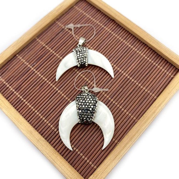 charms natural freshwater shell white pendant moon shaped with diamond mother-of-pearl jewelry making necklace accessories gift, Bronze;silver
charms natural freshwater shell white pendant moon shaped with diamond mother-of-pearl jewelry making necklace accessories gift, Bronze;silver
