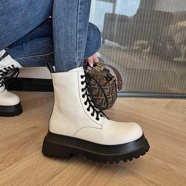 boots mordoan genuine leather 2021 autumn women's round toe platform shoes mid-heel, Black
boots mordoan genuine leather 2021 autumn women's round toe platform shoes mid-heel, Black