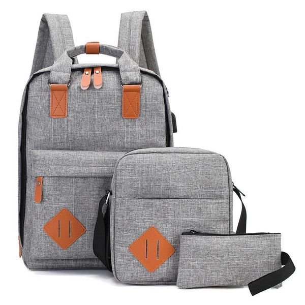 leisure female school backpack men's trend bag three-piece computer cross-border student tjsph
leisure female school backpack men's trend bag three-piece computer cross-border student tjsph