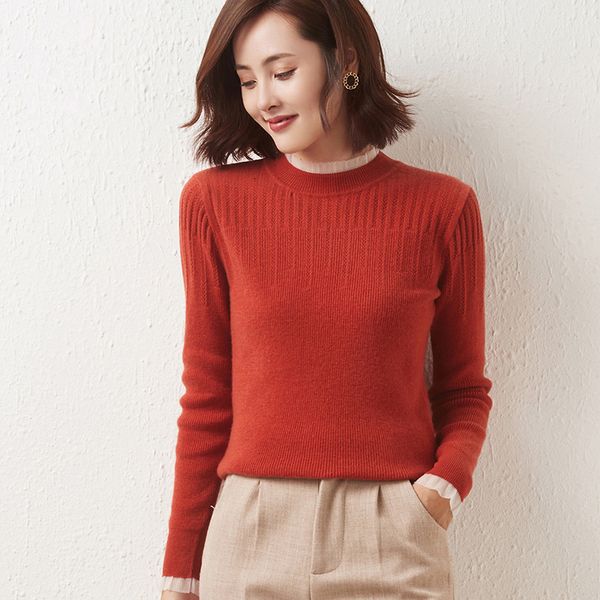 women's sweaters female sweater 2021 autumn/winter casual solid color around the neck plus size wool cashmere ladies, White;black
women's sweaters female sweater 2021 autumn/winter casual solid color around the neck plus size wool cashmere ladies, White;black