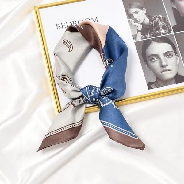 scarves autumn 53*53cm women multifunction silk scarf elegant cashew printed casual small square wraps for ladies 2021, Blue;gray
scarves autumn 53*53cm women multifunction silk scarf elegant cashew printed casual small square wraps for ladies 2021, Blue;gray