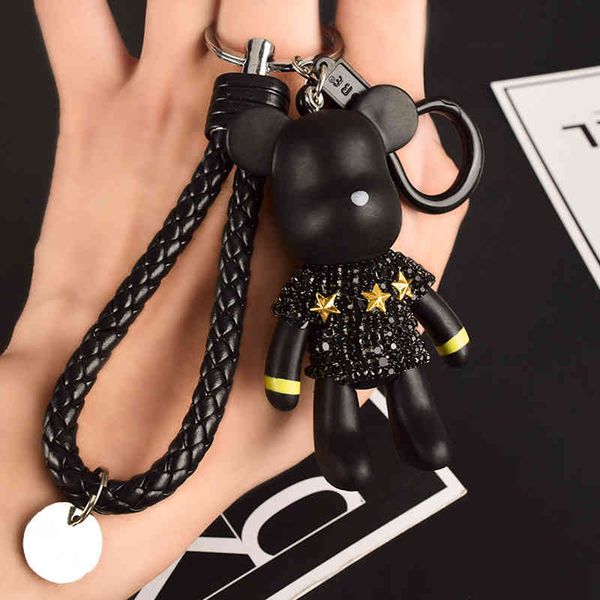 trendy key handmade diy craft rhinestone cartoon bomgom bear keychain leather rope tassel key chain gloomy bag charm pendant, Slivery;golden
trendy key handmade diy craft rhinestone cartoon bomgom bear keychain leather rope tassel key chain gloomy bag charm pendant, Slivery;golden