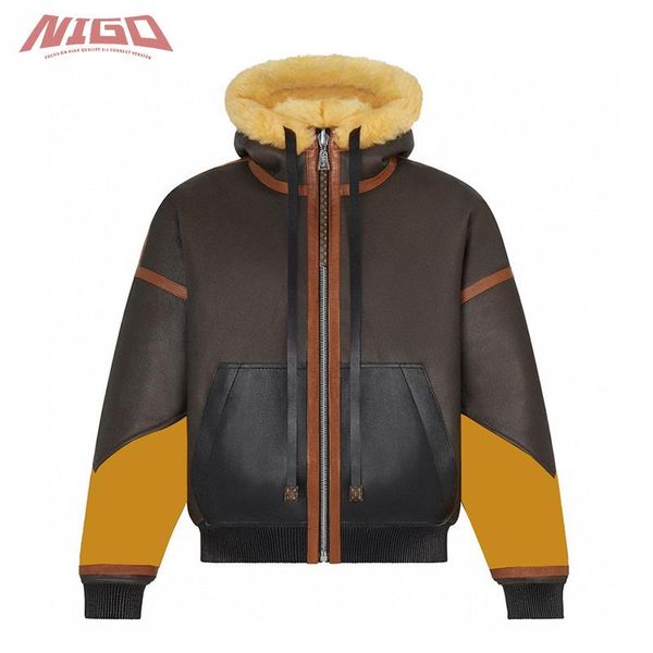 nigo 21ss 1a8280 genuine leather hooded bomber jacket coat code@l88, Black;brown
nigo 21ss 1a8280 genuine leather hooded bomber jacket coat code@l88, Black;brown