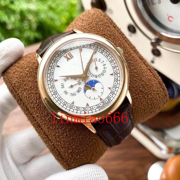 men's watch luxury 42mm automatic mechanical movement 316 steel case cowhide strap white dial, Slivery;brown
men's watch luxury 42mm automatic mechanical movement 316 steel case cowhide strap white dial, Slivery;brown