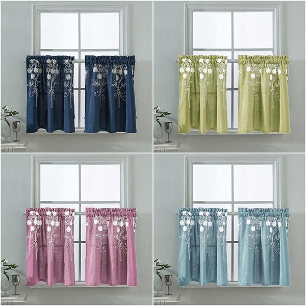 short sheer curtains for kitchen living room half curtain cabinet dust-proof drapes cafe floral drape modern home decoration
short sheer curtains for kitchen living room half curtain cabinet dust-proof drapes cafe floral drape modern home decoration
