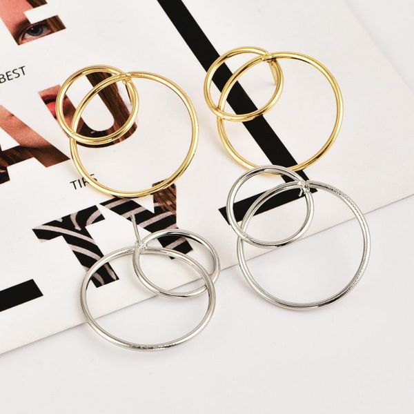 hoop & huggie simple women round earrings exquisite female earring fashion jewelry, Golden;silver
hoop & huggie simple women round earrings exquisite female earring fashion jewelry, Golden;silver