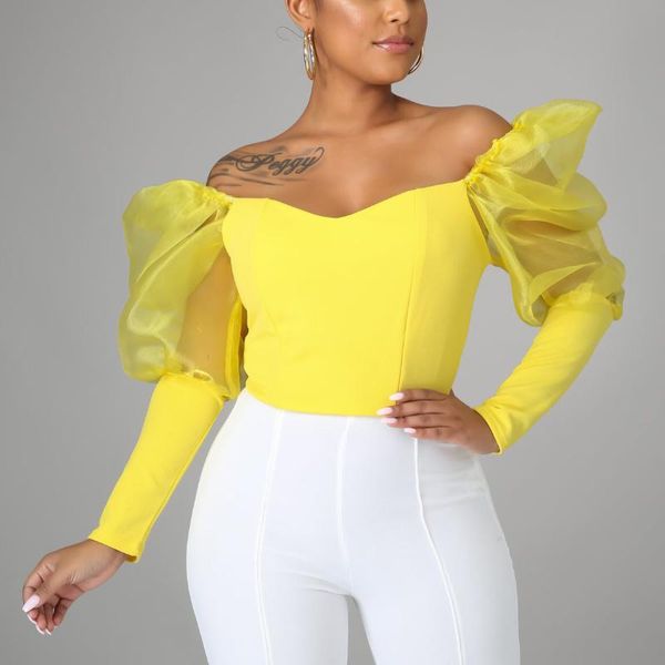 women's t-shirt women blouse 2021 fashion summer puff long sleeve square neck yellow elegant high street wear shirts wholesale bulks l, White
women's t-shirt women blouse 2021 fashion summer puff long sleeve square neck yellow elegant high street wear shirts wholesale bulks l, White