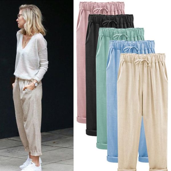 women's pants & capris loose casual women solid straight elastic mid waist 2022 summer trousers beachwear streetwear plus size woman, Black;white
women's pants & capris loose casual women solid straight elastic mid waist 2022 summer trousers beachwear streetwear plus size woman, Black;white