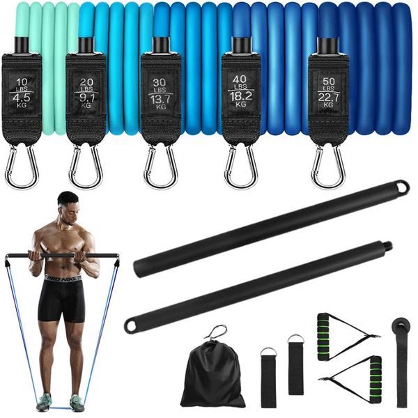 resistance bands fitness exercise tube pull rope elastic rubber band comprehensive training expander pilates bar equipment
resistance bands fitness exercise tube pull rope elastic rubber band comprehensive training expander pilates bar equipment