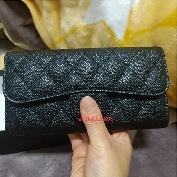 women's fashion caviar gold clasp wallet, women's wallet card holder coin bag, size 10*19cm, with box, Red;black
women's fashion caviar gold clasp wallet, women's wallet card holder coin bag, size 10*19cm, with box, Red;black