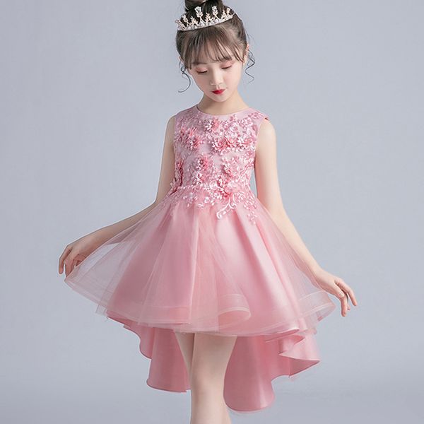 new flower girl wedding party dinner party beaded tuxedo girl graduation prom dinner party first embroidered dress, White;pink
new flower girl wedding party dinner party beaded tuxedo girl graduation prom dinner party first embroidered dress, White;pink