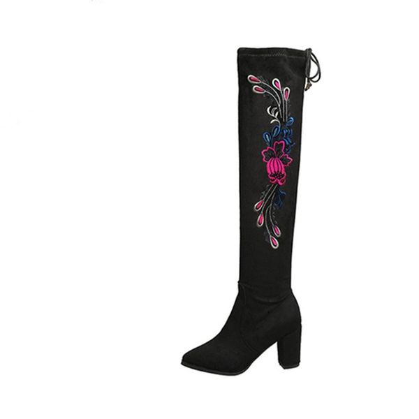 boots women's shoes 2021 autumn winter suede leather velvet warm embroidery fashion over knee for women snow, Black
boots women's shoes 2021 autumn winter suede leather velvet warm embroidery fashion over knee for women snow, Black
