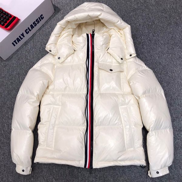 men nylon down short jacket shiny laque appliques rib sleeve designer gentleman removed hood welt pocket zipper snap warm coat, Black
men nylon down short jacket shiny laque appliques rib sleeve designer gentleman removed hood welt pocket zipper snap warm coat, Black