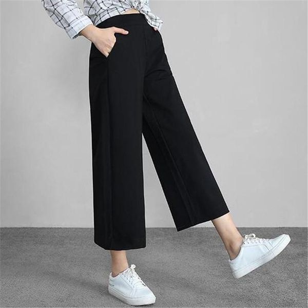 women's pants & capris plus size women -7xl office lady solid chiffon straight loose slim ankle-length wide leg with pocket, Black;white
women's pants & capris plus size women -7xl office lady solid chiffon straight loose slim ankle-length wide leg with pocket, Black;white