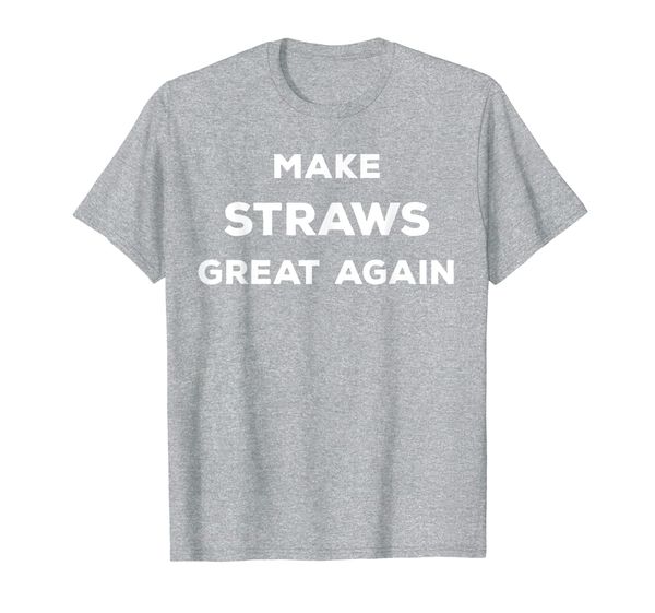 make straws great again funny political statement t-shirt, White;black
make straws great again funny political statement t-shirt, White;black