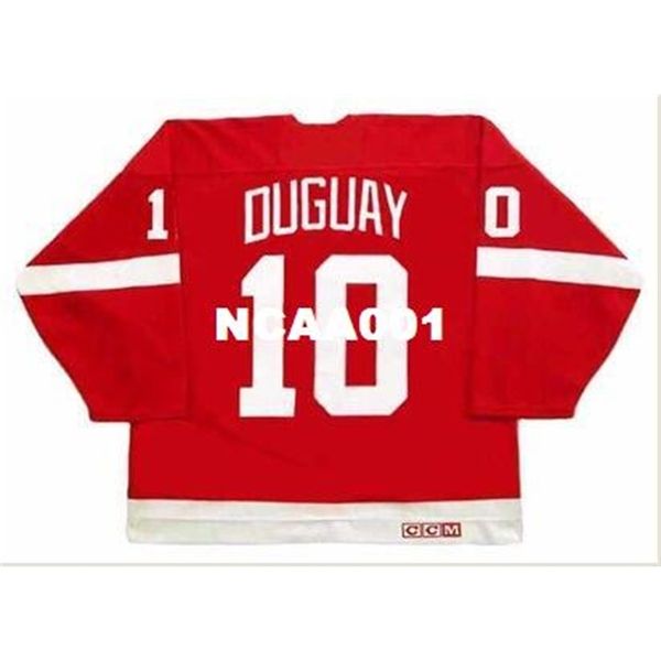 001 #10 ron duguay detroit red wings 1984 ccm vintage hockey jersey or custom any name or number retro jersey, Black
001 #10 ron duguay detroit red wings 1984 ccm vintage hockey jersey or custom any name or number retro jersey, Black