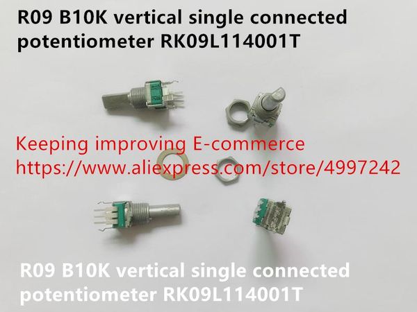 smart home control original 100% r09 b10k vertical single connected rk09l114001t shaft length 15mm 20mm (switch)
smart home control original 100% r09 b10k vertical single connected rk09l114001t shaft length 15mm 20mm (switch)