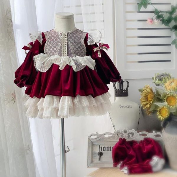 girl's dresses autumn winter spanish vintage princess ball gown long sleeve velvet warm birthday party easter lolita for girls a736, Red;yellow
girl's dresses autumn winter spanish vintage princess ball gown long sleeve velvet warm birthday party easter lolita for girls a736, Red;yellow