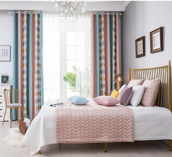 curtain & drapes jacquard colored diamond geometry nordic curtains stitching stripe window shade cloth chenille for living room my019#5
curtain & drapes jacquard colored diamond geometry nordic curtains stitching stripe window shade cloth chenille for living room my019#5