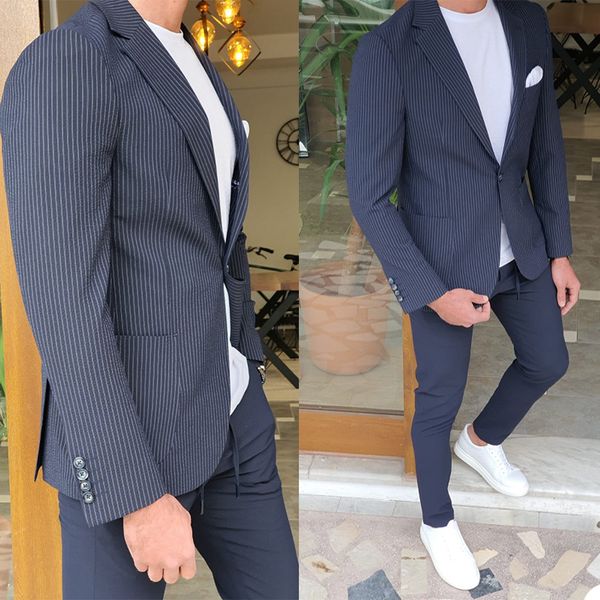 tailored pinstripe groom wedding tuxedos slim fit jacket suits prom party business suit outfit only one piece, Black;gray
tailored pinstripe groom wedding tuxedos slim fit jacket suits prom party business suit outfit only one piece, Black;gray
