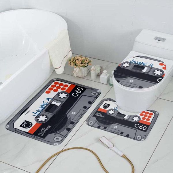 bath mats music tape box retro printing bathroom non-slip cushion toilet lid cover shower room carpet bathtub door waterproof mat
bath mats music tape box retro printing bathroom non-slip cushion toilet lid cover shower room carpet bathtub door waterproof mat