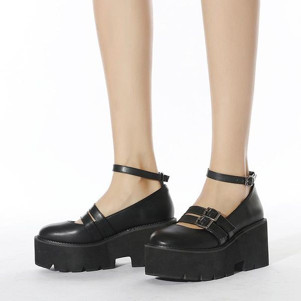 dress shoes boussac buckle strap mary janes women round toe black punk goth british style lolita heel
dress shoes boussac buckle strap mary janes women round toe black punk goth british style lolita heel