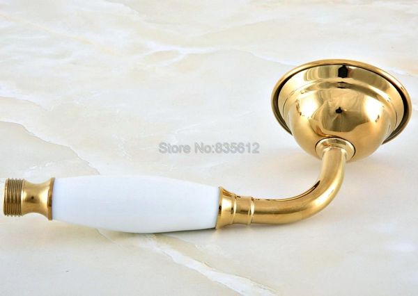 bathroom shower heads telephone style ceramics hand held head / golden brass finish handheld accessory thh049
bathroom shower heads telephone style ceramics hand held head / golden brass finish handheld accessory thh049