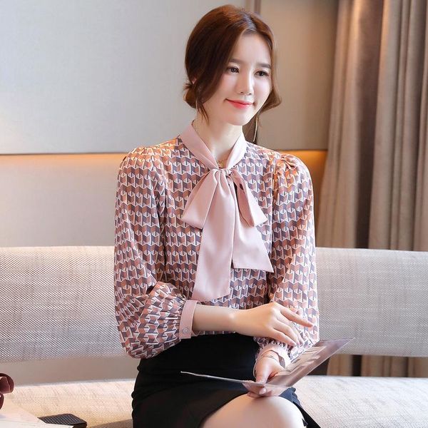 women's blouses & shirts spring summer women chiffon lady chic lanter sleeve bow tie geometric printed blusas female casual plus size, White
women's blouses & shirts spring summer women chiffon lady chic lanter sleeve bow tie geometric printed blusas female casual plus size, White