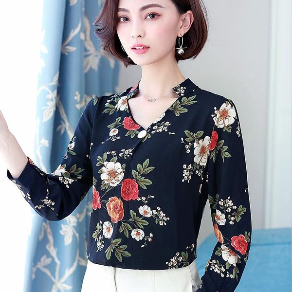 women's blouses & shirts lady fashion chiffon blouse girls print leisure garment fragmented shirt autumn plus size long sleeve b9622, White
women's blouses & shirts lady fashion chiffon blouse girls print leisure garment fragmented shirt autumn plus size long sleeve b9622, White
