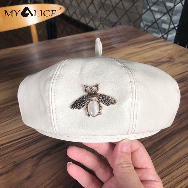 berets myalice fashion charm beret pu leather gem bee decoration female solid color elegant painter hat drop girls women, Blue;gray
berets myalice fashion charm beret pu leather gem bee decoration female solid color elegant painter hat drop girls women, Blue;gray