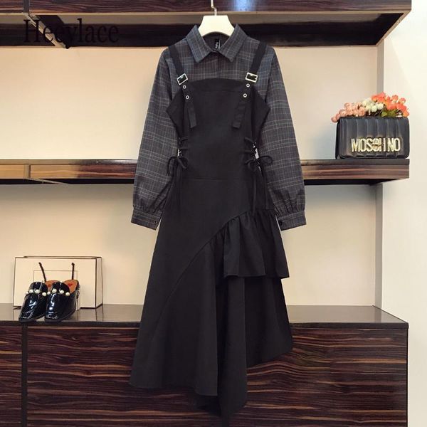 plus size tracksuits office ladies two pieces set streetwear long sleeve plaid short and irregular bandage dresses suits 2021 women, Black
plus size tracksuits office ladies two pieces set streetwear long sleeve plaid short and irregular bandage dresses suits 2021 women, Black
