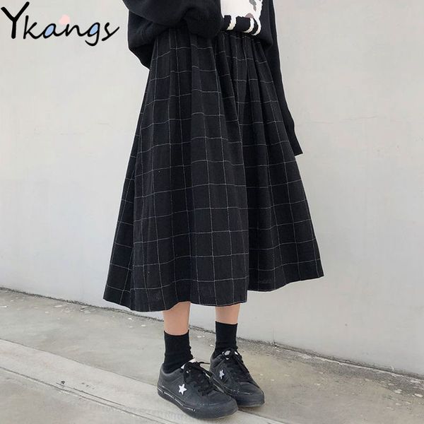 2021 harajuku women midi high waist plaid female saias pleated long skirt korean ulzzang streetwear elegant skirts vfnz, Black
2021 harajuku women midi high waist plaid female saias pleated long skirt korean ulzzang streetwear elegant skirts vfnz, Black