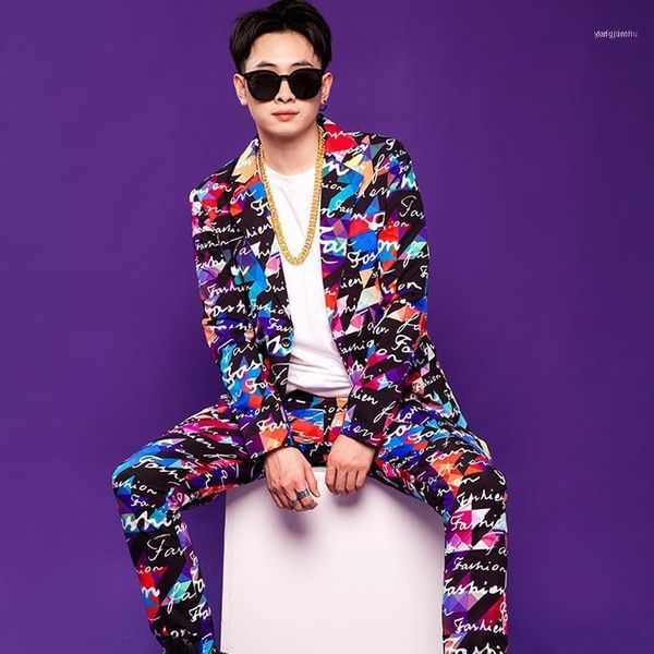 men's suits & blazers nightclub dj hit-hop personalized printed windbreaker blazer production stage performance set dt30321, White;black
men's suits & blazers nightclub dj hit-hop personalized printed windbreaker blazer production stage performance set dt30321, White;black