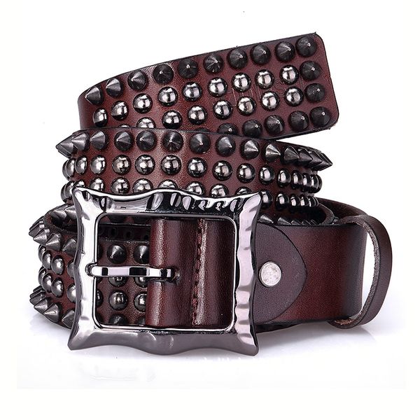 new female punk rebite pin genuine leather personality luxury present for men hip hop belt 2021 kugy, Black;brown
new female punk rebite pin genuine leather personality luxury present for men hip hop belt 2021 kugy, Black;brown