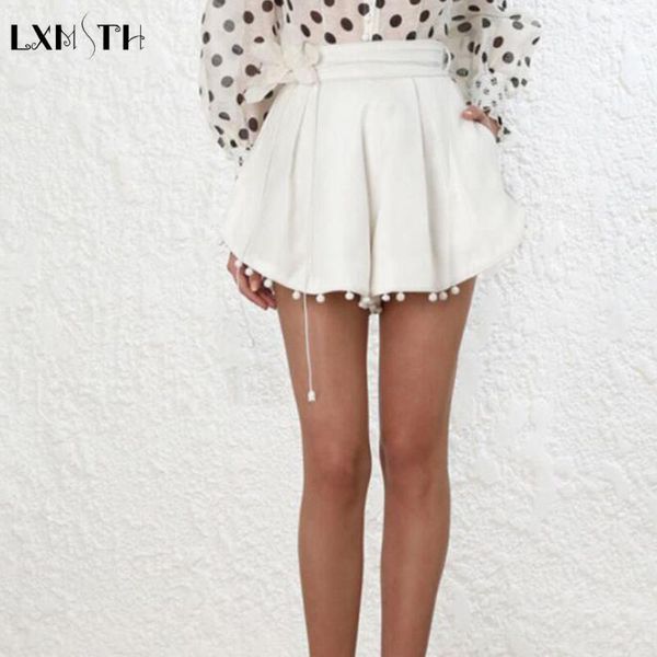 summewr high waisted shorts for women elegant fashion bal tassels runway ladies white short pants1, White;black
summewr high waisted shorts for women elegant fashion bal tassels runway ladies white short pants1, White;black