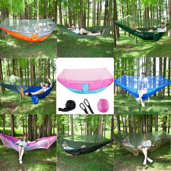 camping/garden hammock with mosquito net outdoor furniture 2 person portable hanging bed strength parachute fabric sleep swing#k
camping/garden hammock with mosquito net outdoor furniture 2 person portable hanging bed strength parachute fabric sleep swing#k