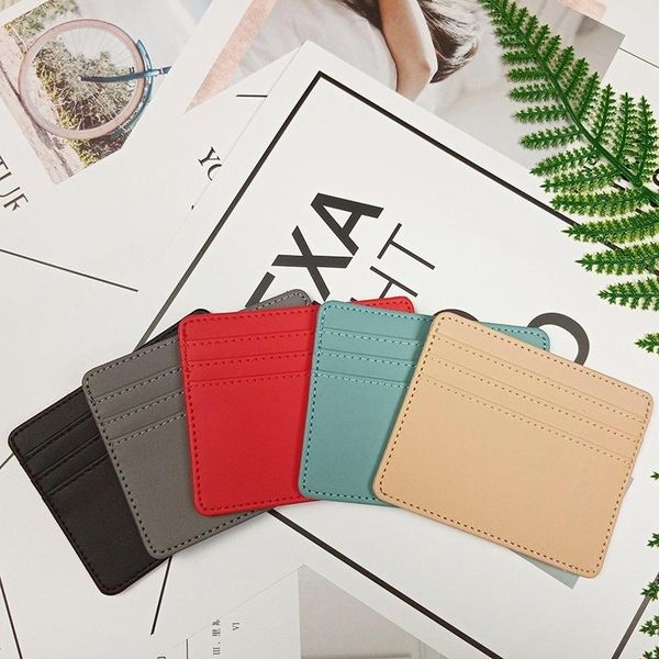 card holders 1pc pu leather 4 slots case business thin holder men women credit passport bag id wallets, Brown;gray
card holders 1pc pu leather 4 slots case business thin holder men women credit passport bag id wallets, Brown;gray