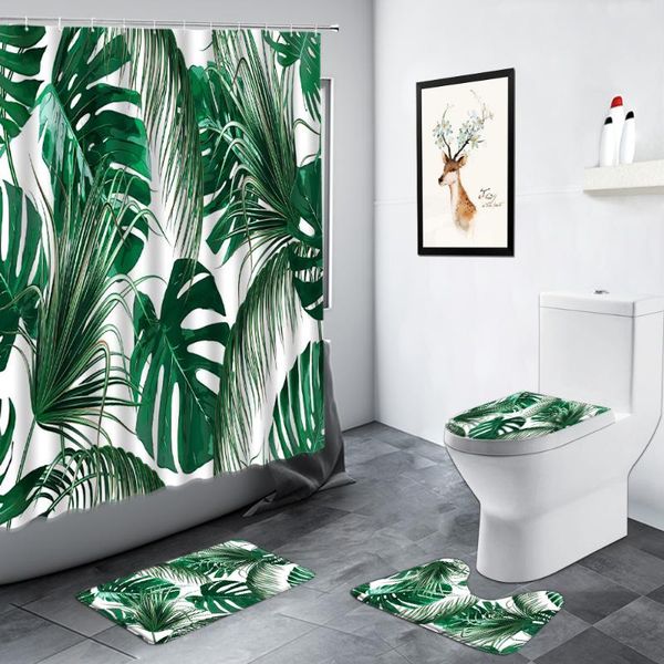 shower curtains tropical plant monstera curtain green palm leaves simple home decor bathroom carpet non-slip door rug toilet bath mat set
shower curtains tropical plant monstera curtain green palm leaves simple home decor bathroom carpet non-slip door rug toilet bath mat set